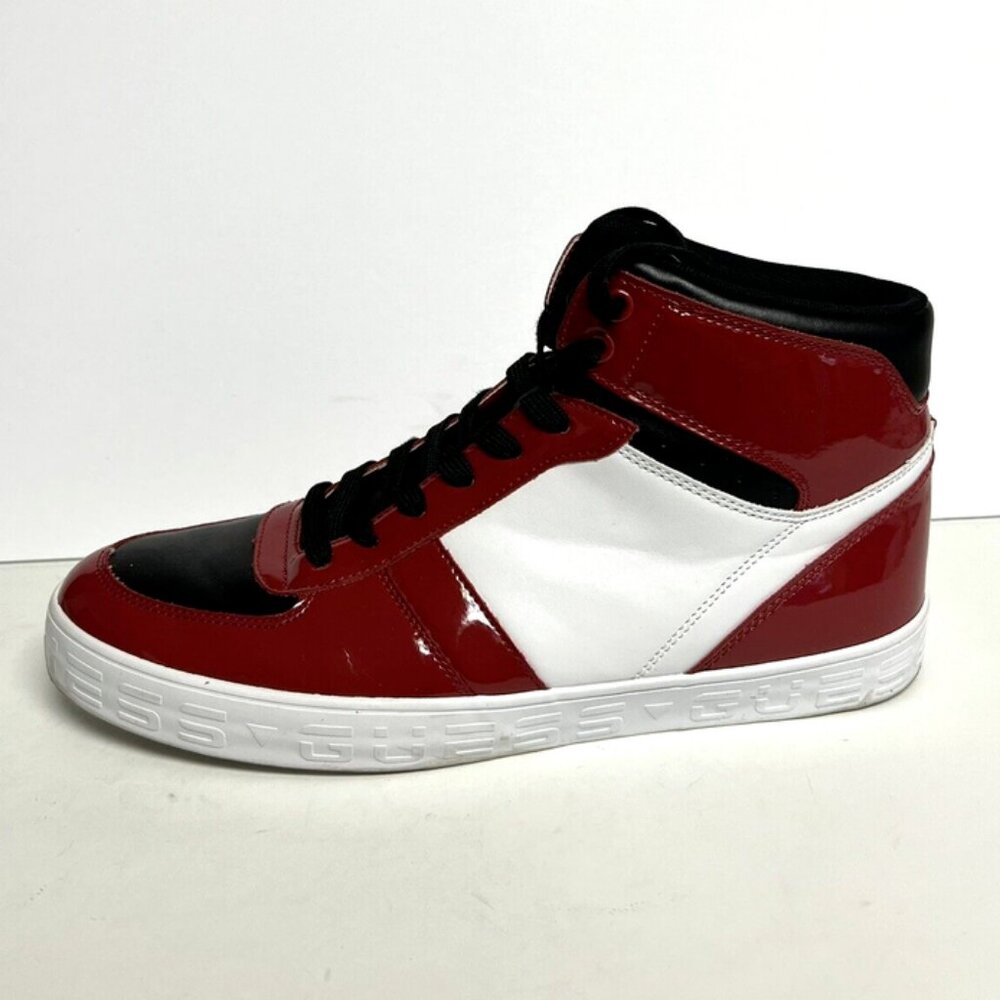 Guess Mens Pelzy Sneaker Dark Red Size 10.5 M